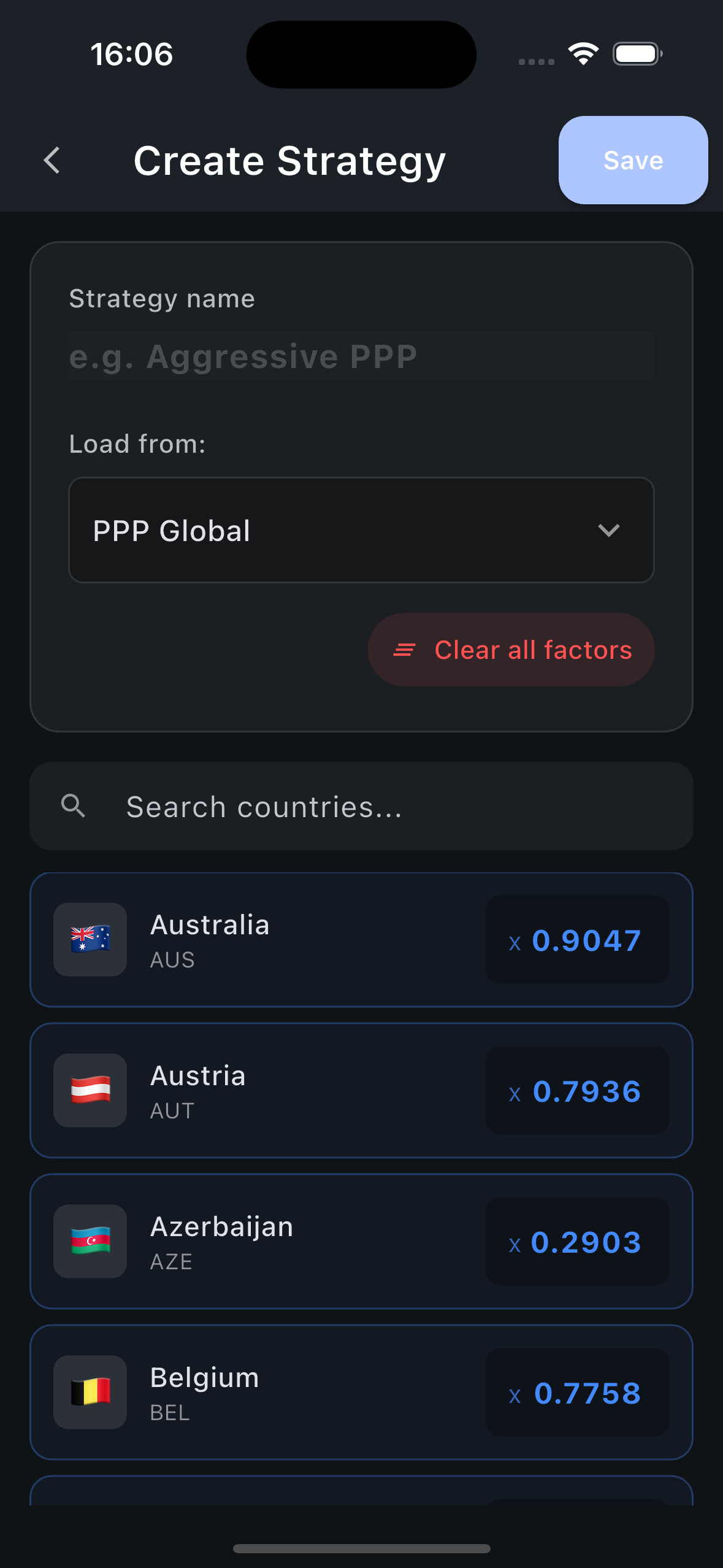 Interface for configuring custom pricing strategies and rounding rules