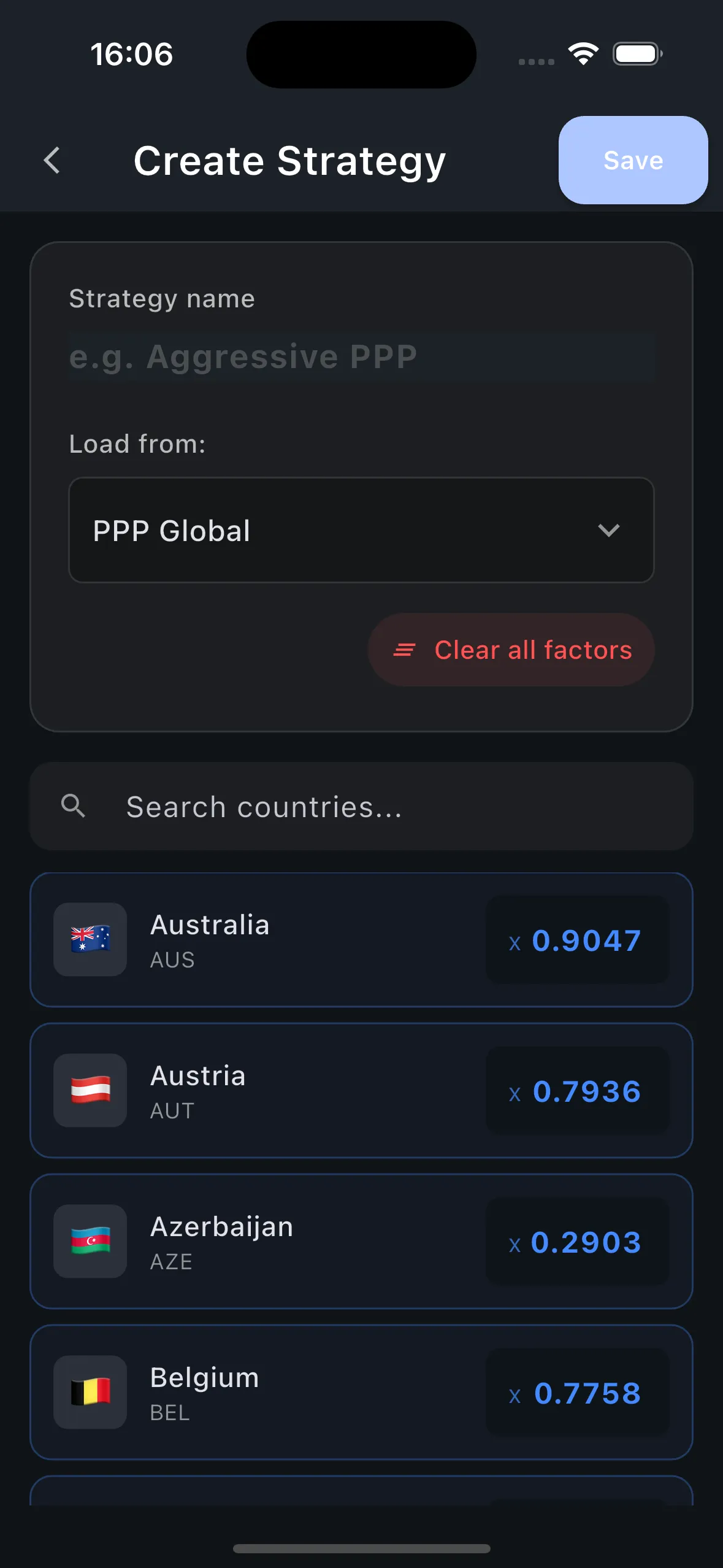 Interface for configuring custom pricing strategies and rounding rules
